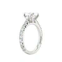 Platinum 4 Prong Diamond Engagement Ring Setting