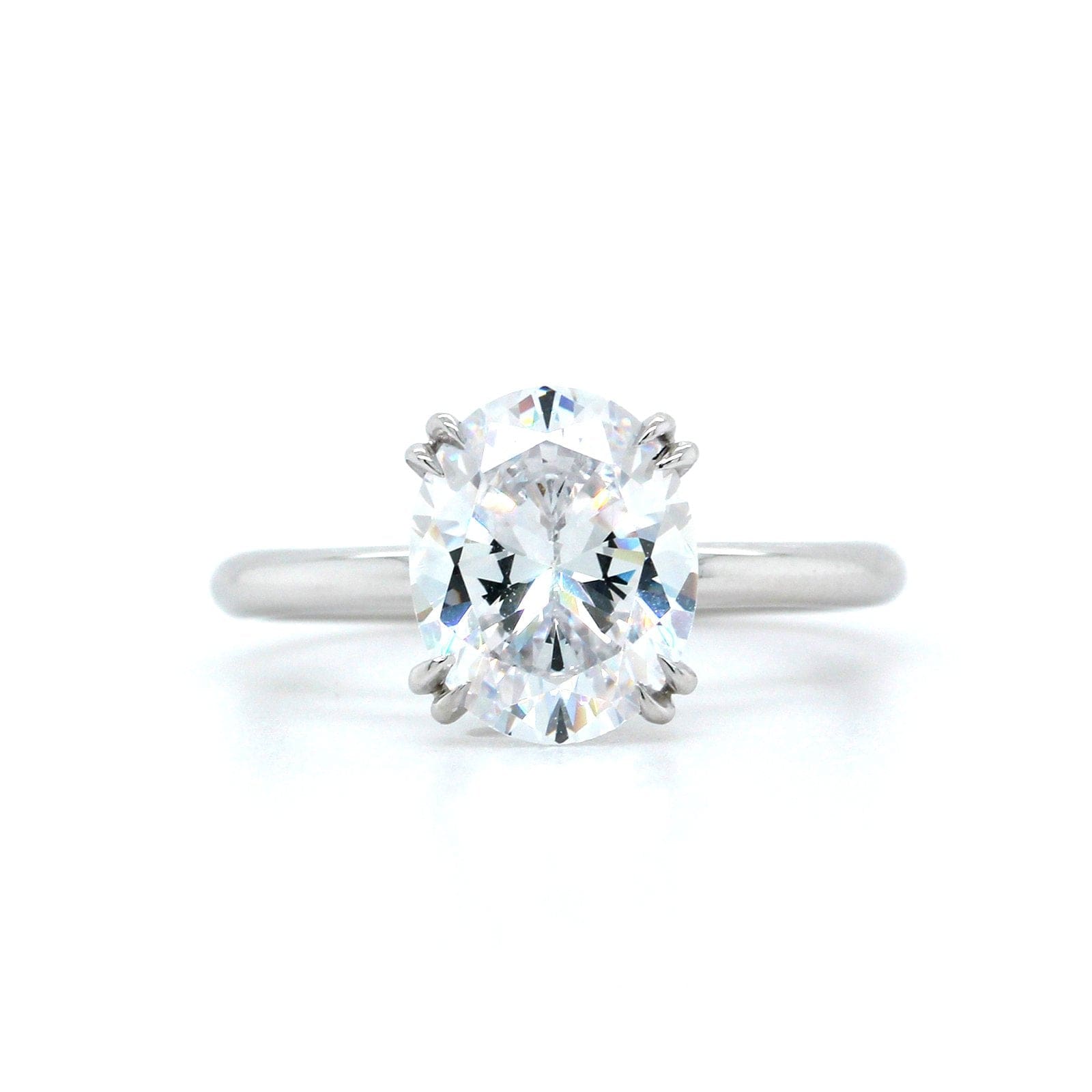 Platinum 4 Prong Diamond Gallery Engagement Ring Setting, Platinum, Long's Jewelers
