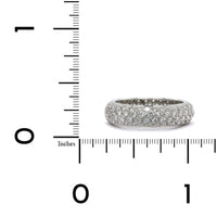 Platinum 4 Row Dome Diamond Eternity Band, Platinum, Long's Jewelers