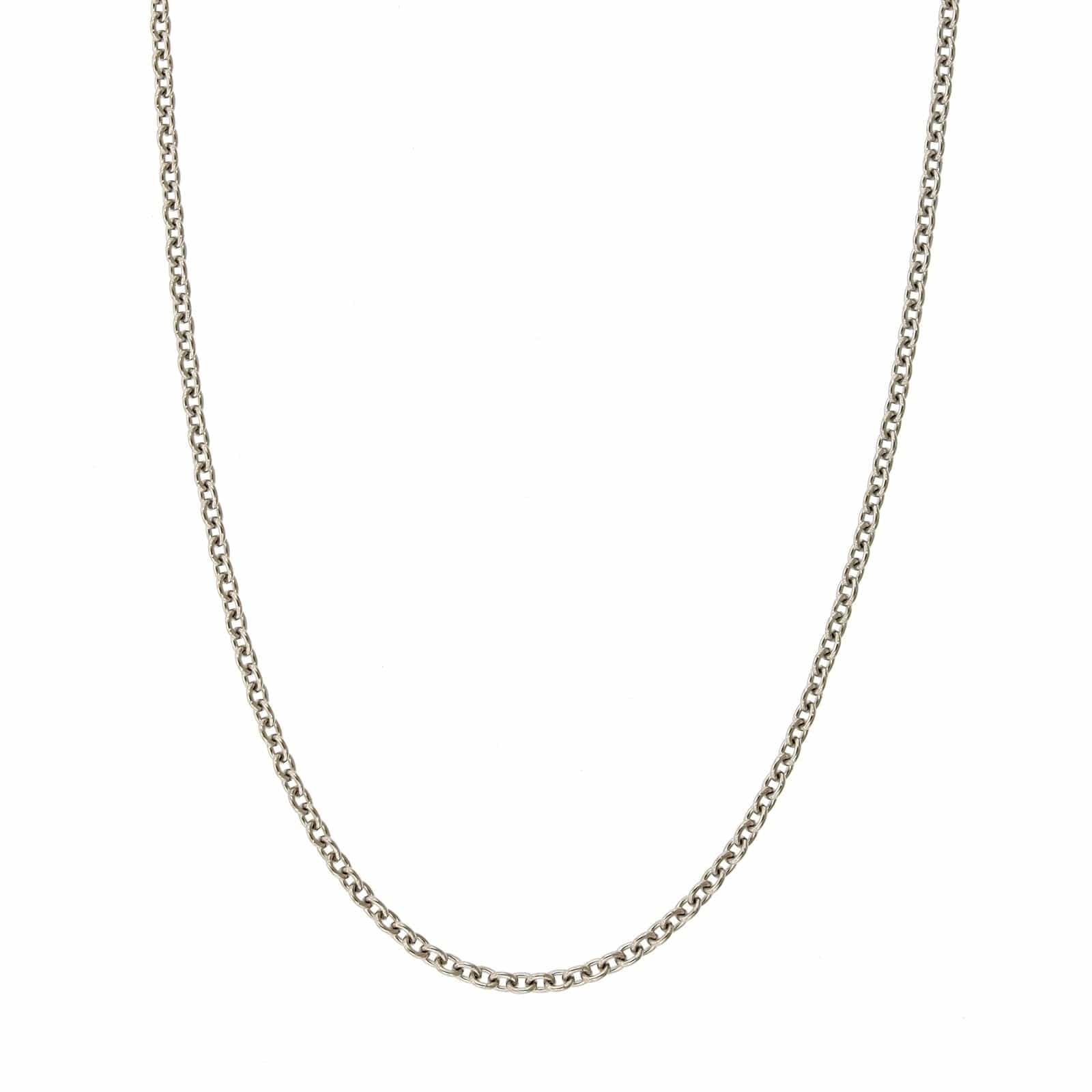 Platinum Cable Chain, Platinum, Long's Jewelers