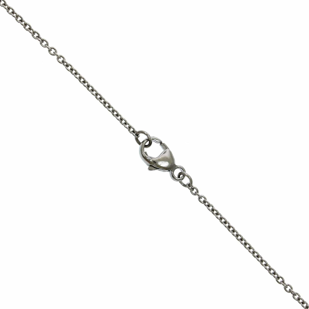 Platinum Couch Pearl Diamond Bail Necklace, Platinum, Long's Jewelers
