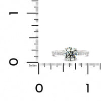 Platinum Diamond with Hidden Halo Diamond Engagement Ring
