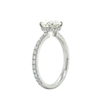 Platinum Diamond with Hidden Halo Diamond Engagement Ring