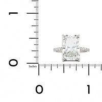 Platinum Radiant Cut Diamond Engagement Ring