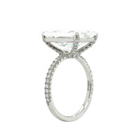 Platinum Radiant Cut Diamond Engagement Ring