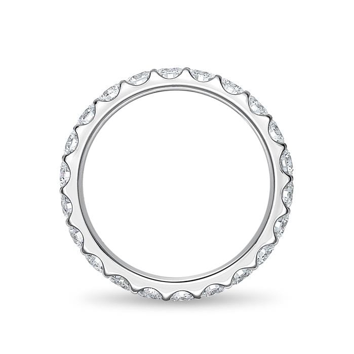 Platinum Odessa Eternity Shared Prong Diamond Band