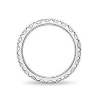 Platinum Odessa Eternity Shared Prong Diamond Band