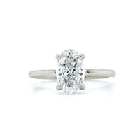 Platinum Oval Diamond Solitaire Engagement Ring, Platinum, Long's Jewelers