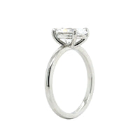 Platinum Oval Diamond Solitaire Engagement Ring