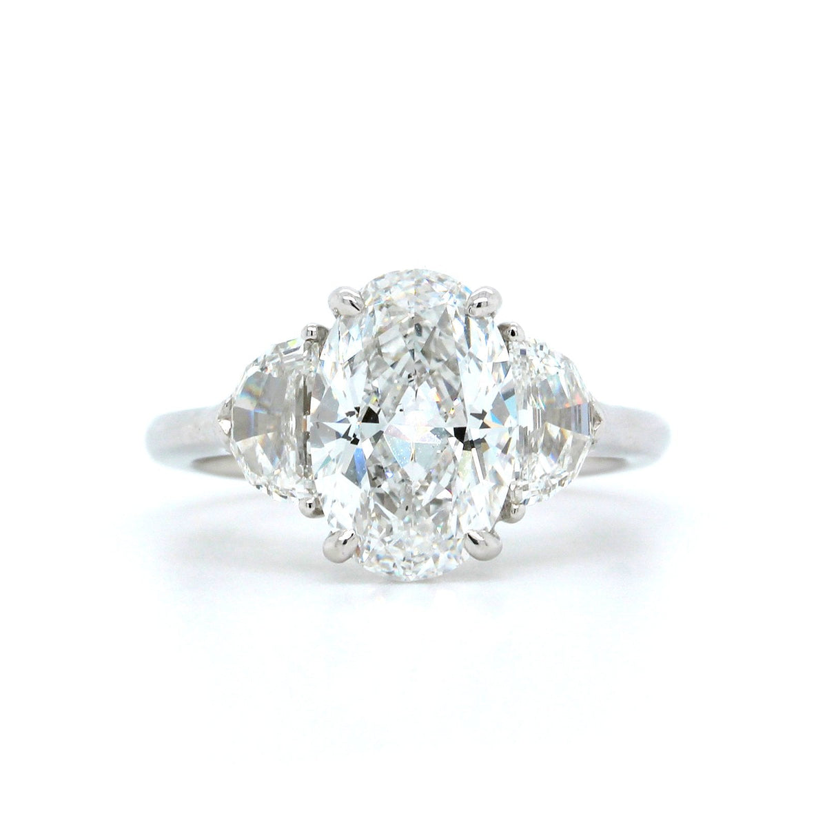 Certified Vintage Round and Tapered Baguette Ring at Susannah Lovis  Jewellers