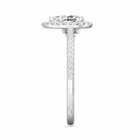 Platinum Pear Shape Diamond Halo Engagement Ring, Platinum, Long's Jewelers
