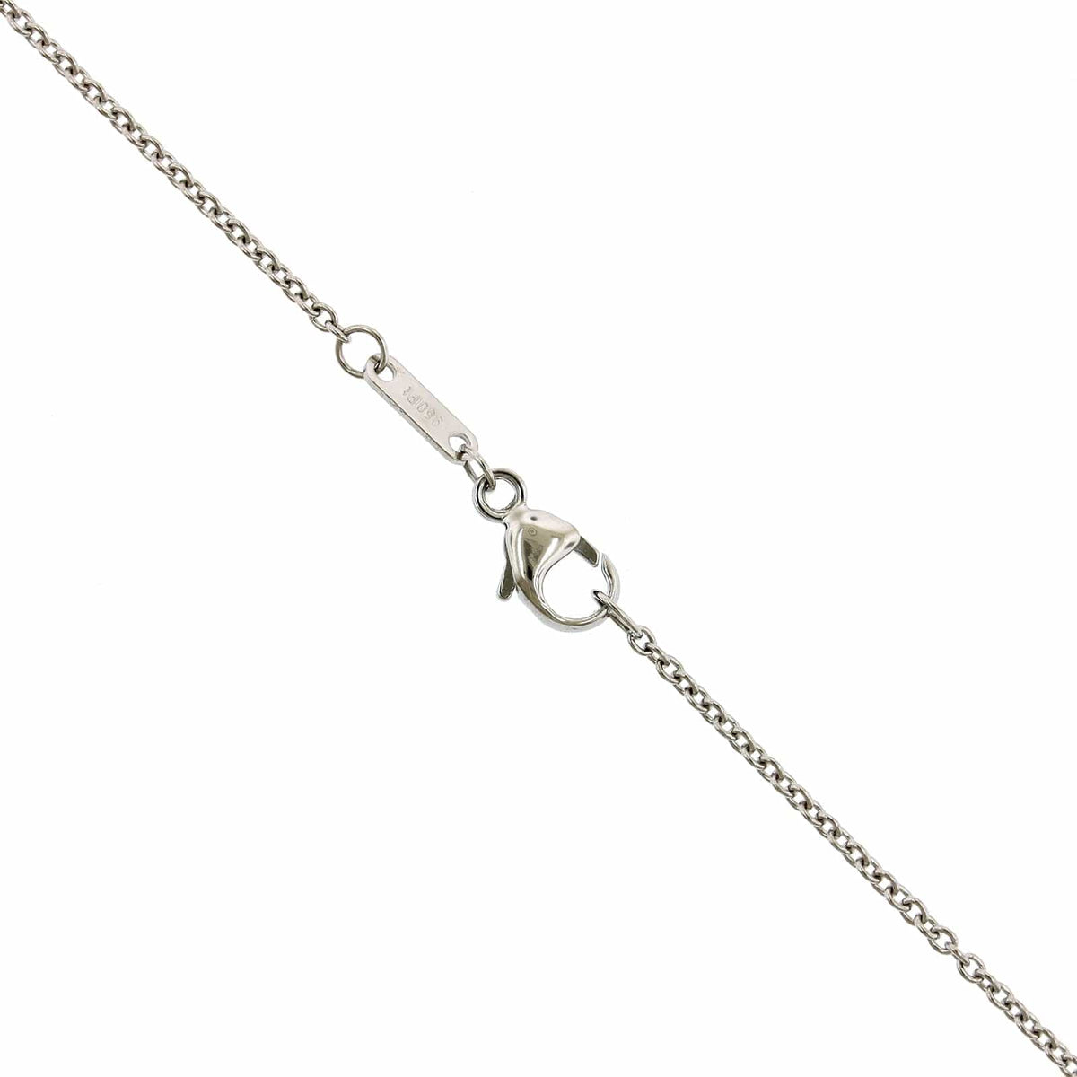 Platinum Pear Shape Sapphire Diamond Pendant
