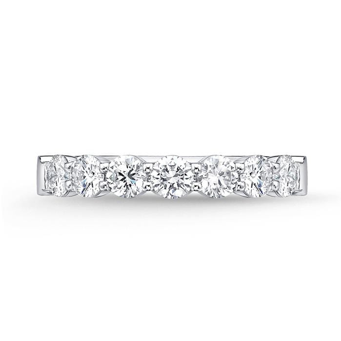 Platinum Petite Prong Diamond Band, Platinum, Long's Jewelers