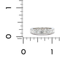 Platinum Princess Cut Channel Set Eternity Band , Platinum, Long's Jewelers