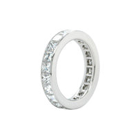 Platinum Princess Cut Channel Set Eternity Band , Platinum, Long's Jewelers