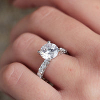 Platinum Semi-Mount Engagement Ring Setting, Platinum, Long's Jewelers