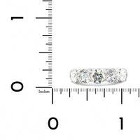 Platinum Shared Prong 5 Stone Diamond Band