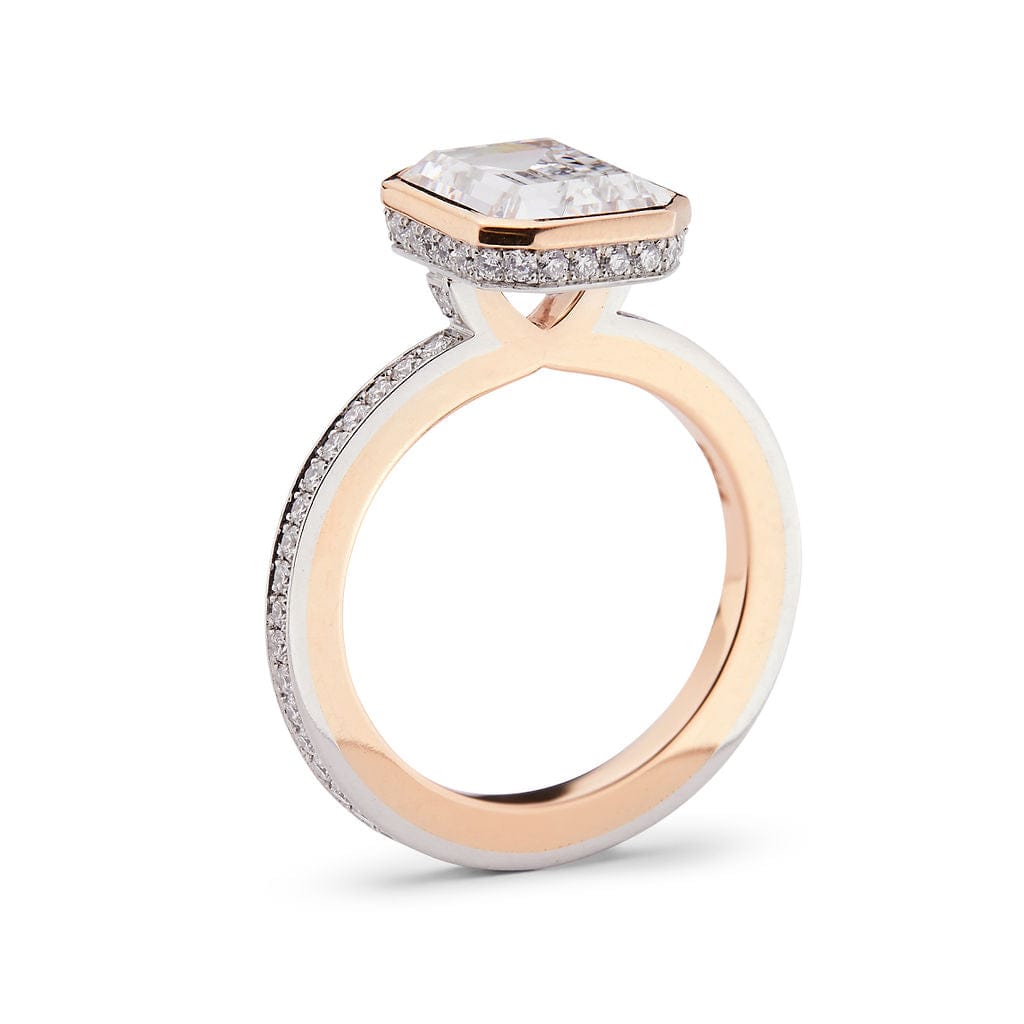 Platinum-and-18K-Rose-Gold-Emerald-Cut-Diamond-Engagement-Ring-Setting-platinum-side-LDM8176