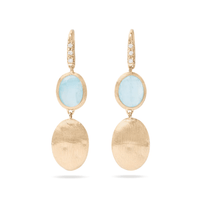 Marco Bicego Siviglia 18K Yellow Gold Aquamarine Drop Earrings