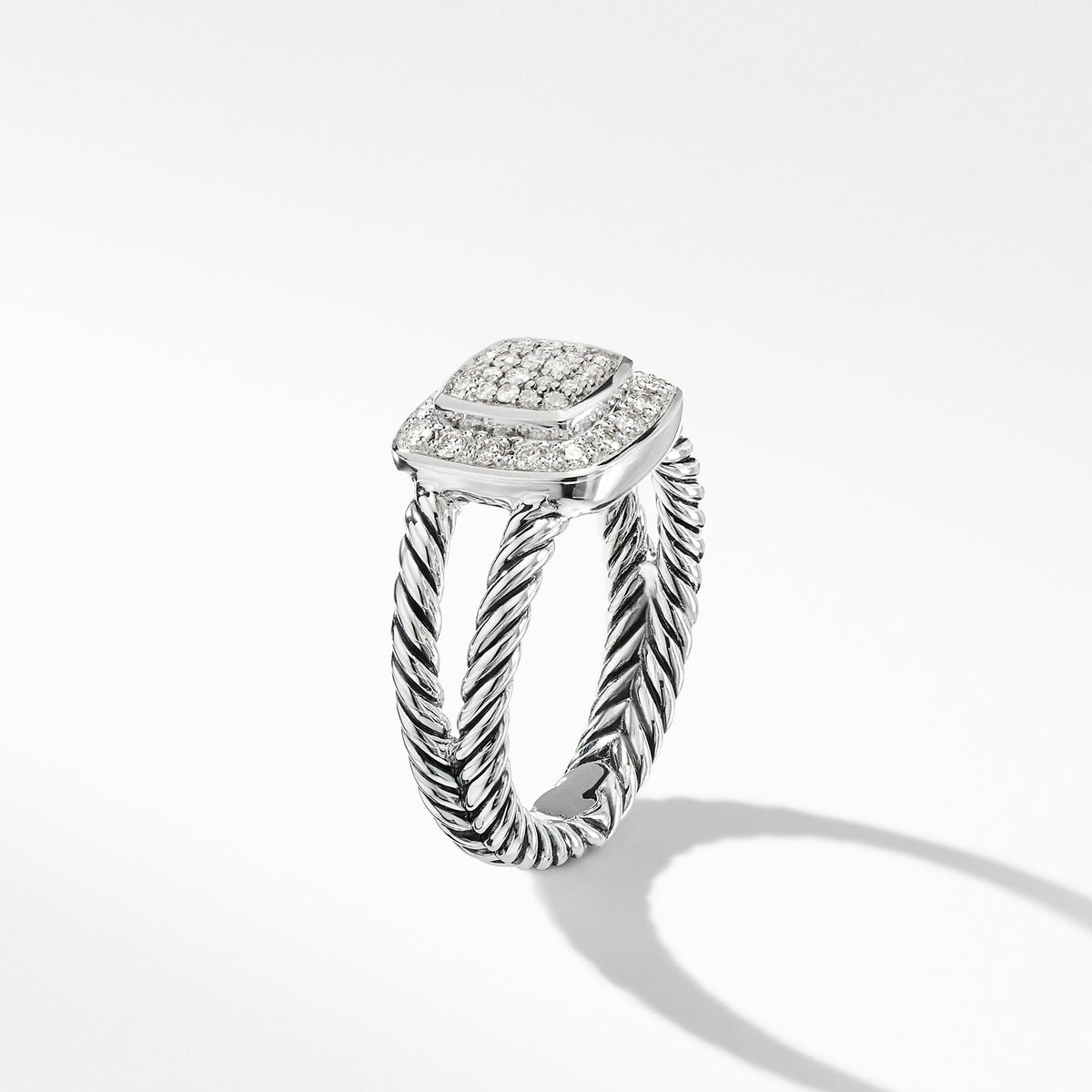 Petite Albion Ring with Diamonds