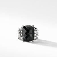 Ring with Black Onyx and Diamonds