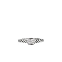 Cable Collectibles Oval Ring with Diamonds