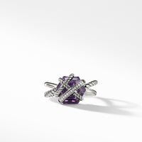 Ring with Amethyst and Diamonds