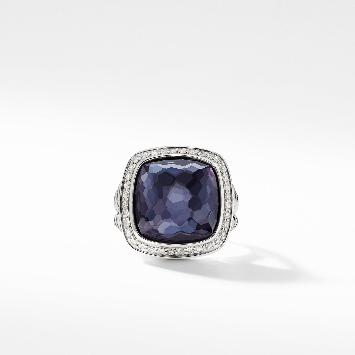 Ring with Lavender Amethyst and Diamonds