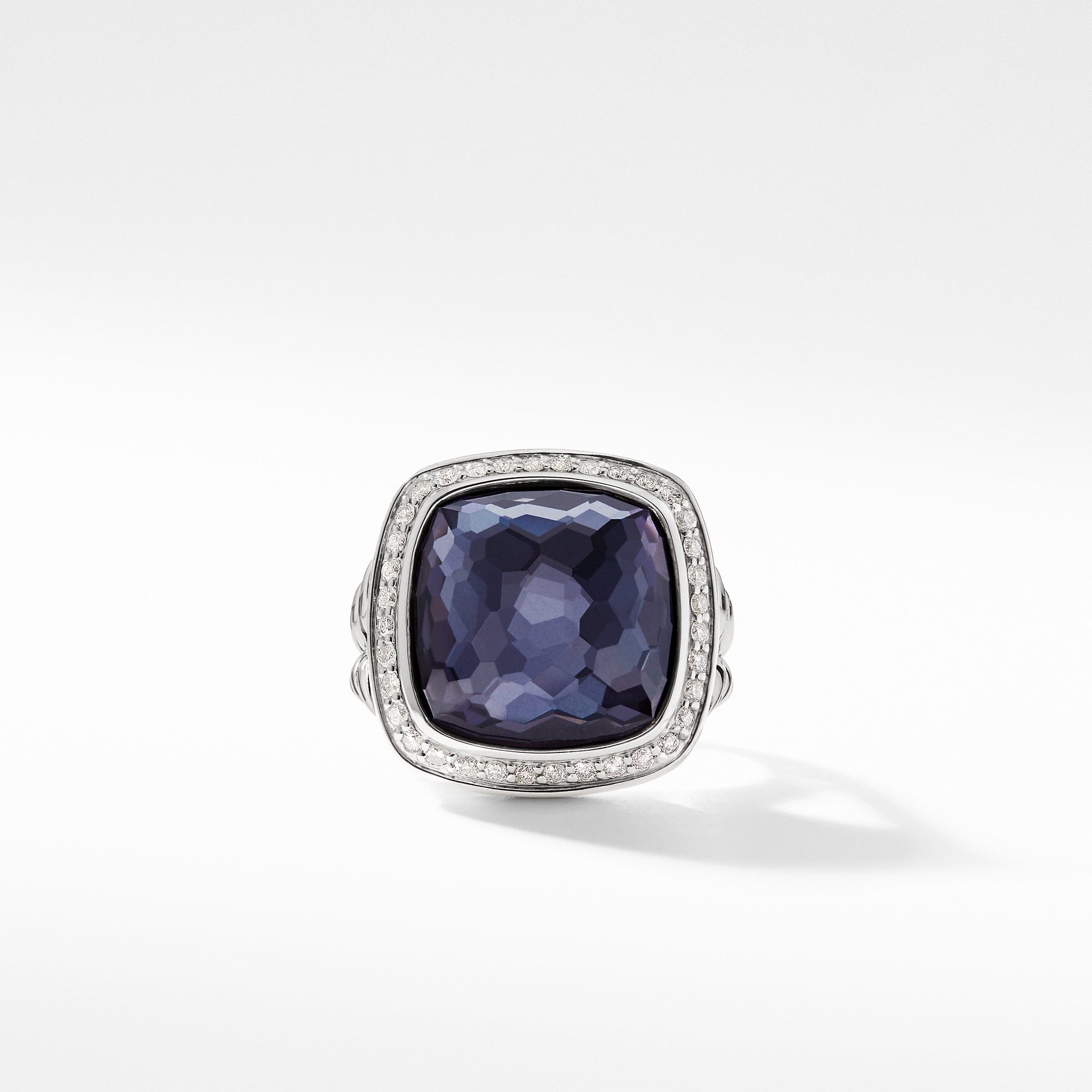 Ring with Lavender Amethyst and Diamonds