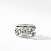 Buckle Ring with Diamonds