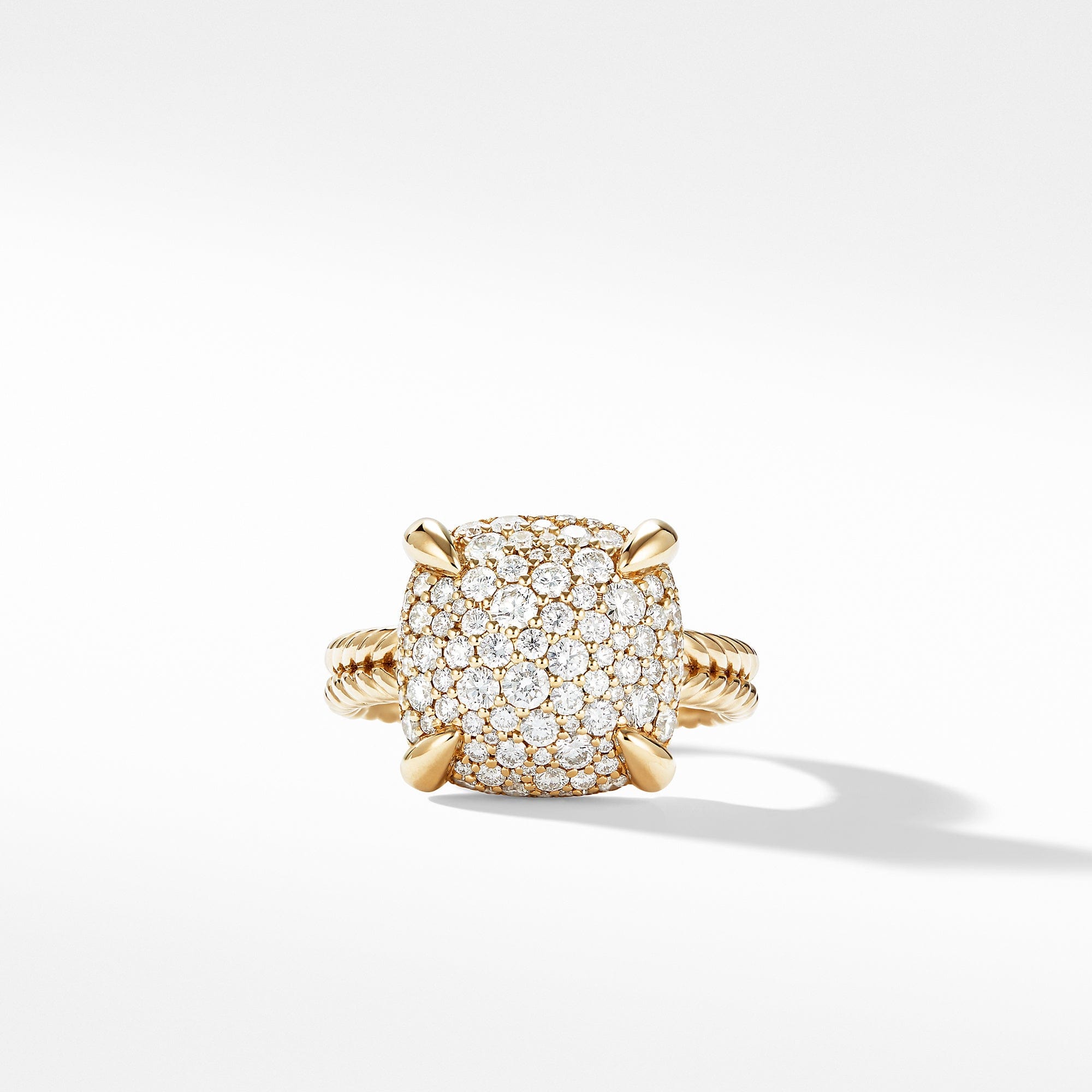 Chatelaine® Ring with Diamonds in 18K Yellow Gold