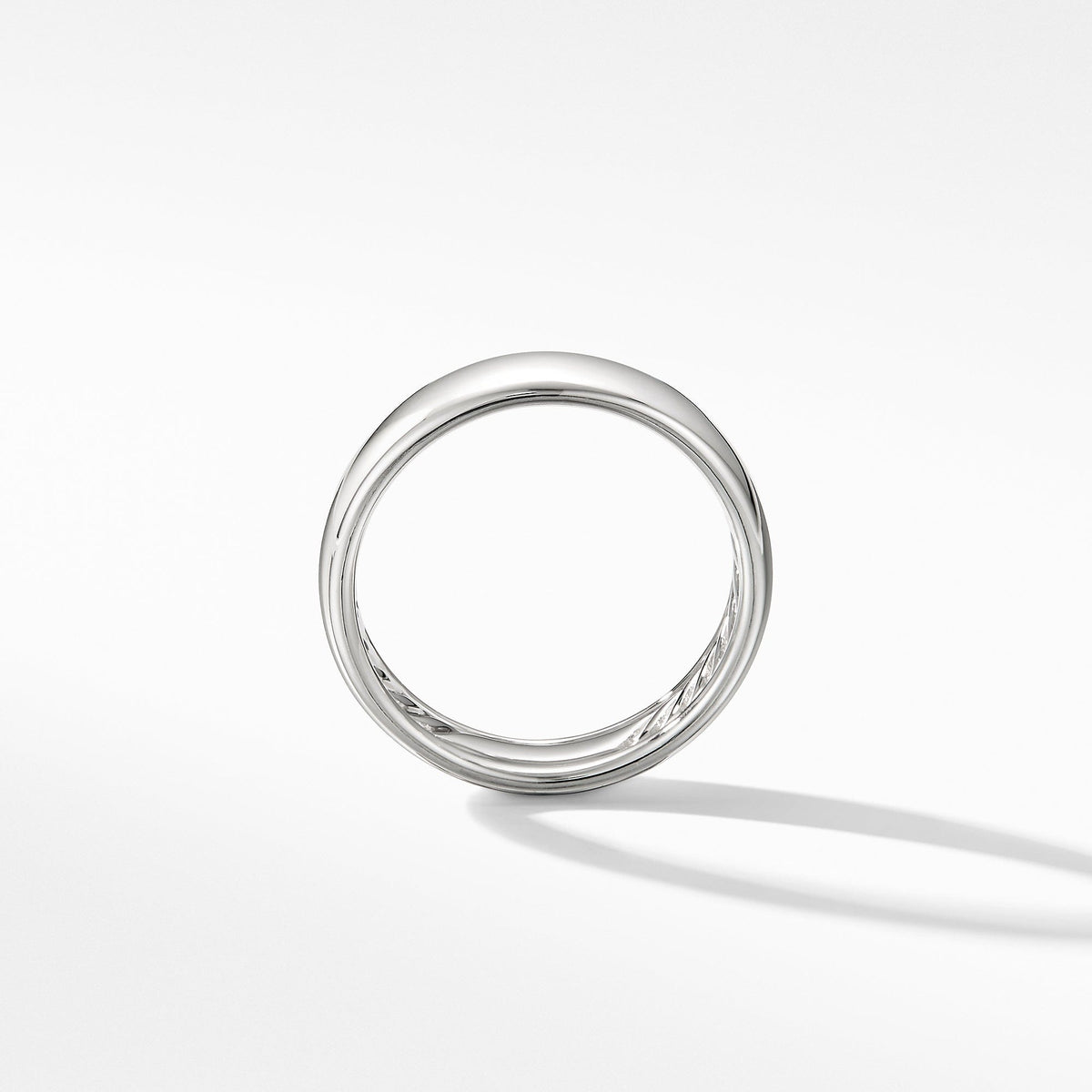 DY Classic Band Ring in 18K White Gold