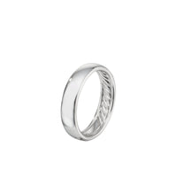DY Classic Band Ring in 18K White Gold