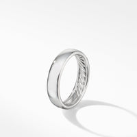DY Classic Band Ring in 18K White Gold
