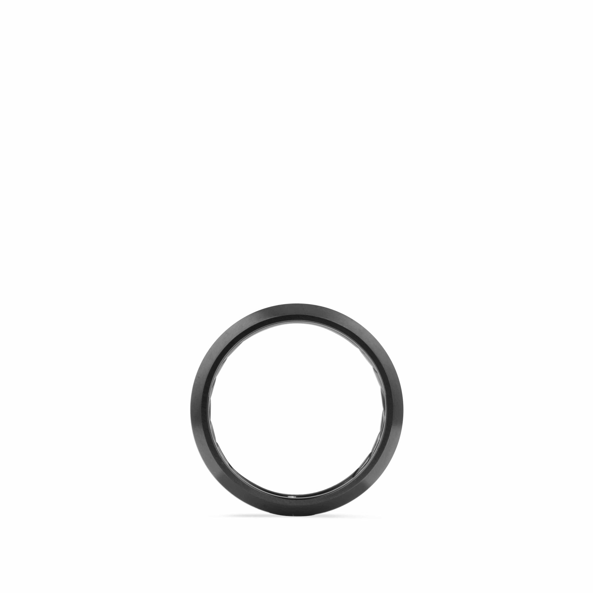 Beveled Band in Black Titanium