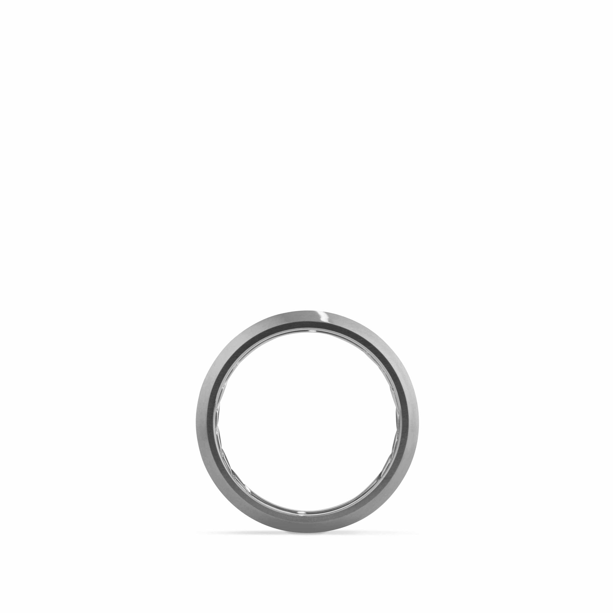 Beveled Band in Grey Titanium