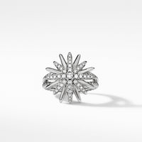 Starburst Ring with Pavé Diamonds