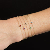 Zoe Chicco 14K Yellow Gold Ruby Bezel Set Bracelet