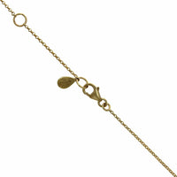 14K Yellow Gold Ruby and Diamond Dangle Necklace
