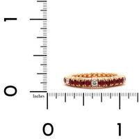 18K Rose Gold Ruby Stretch Ring, Long's Jewelers