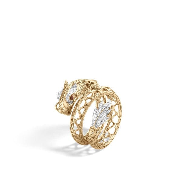 Legends Naga 18K Yellow Gold Ruby Ring