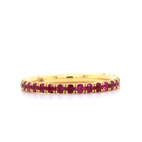 18K Yellow Gold Ruby Band