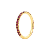 18K Yellow Gold Ruby Band