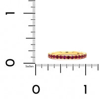 18K Yellow Gold Ruby Band