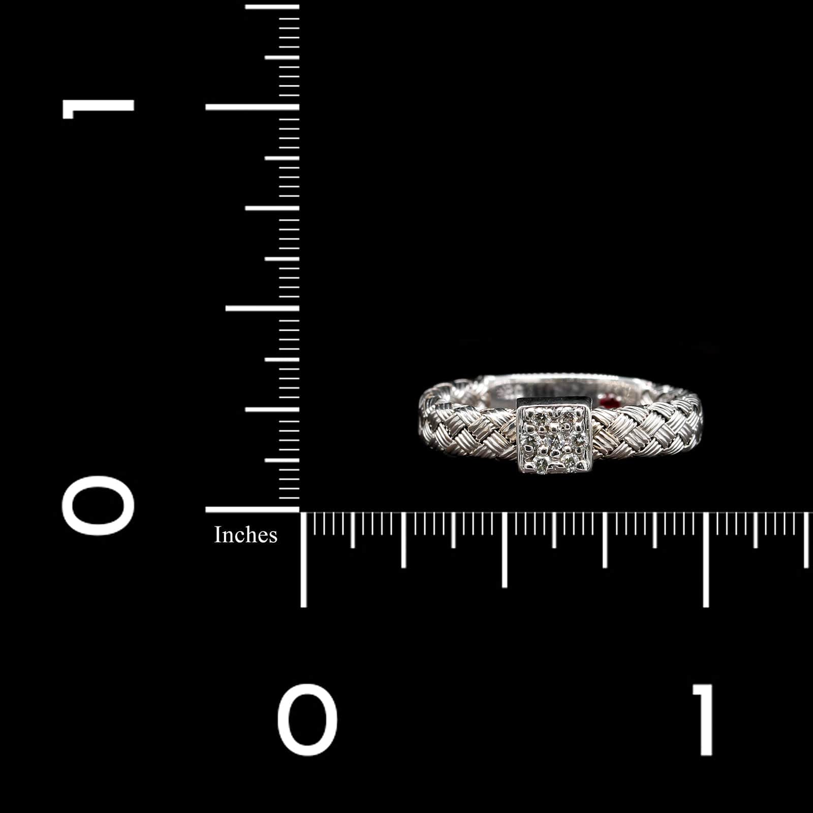 Roberto Coin 18K White Gold Estate Diamond Ring