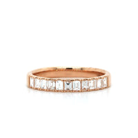 Rose Gold Baguette Diamond Band, rose gold, Long's Jewelers