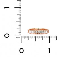 Rose Gold Baguette Diamond Band, rose gold, Long's Jewelers