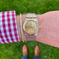 18K Yellow Gold Emerald Cut Tennis Bracelet