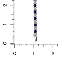 18K White Gold Sapphire X Diamond Bracelet, 18k white gold, Long's Jewelers