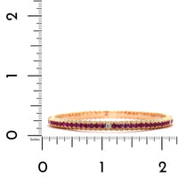 18K Rose Gold Pink Sapphire Stretch Bracelet, Long's Jewelers
